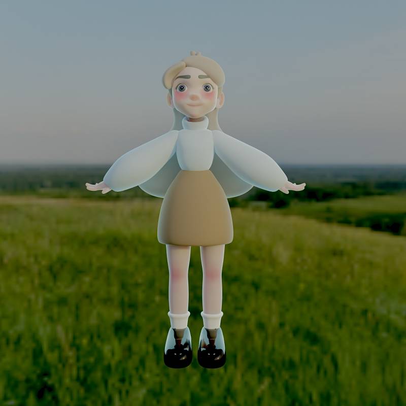 블렌더 강의 보고 만든 3d캐릭터! | 인스티즈