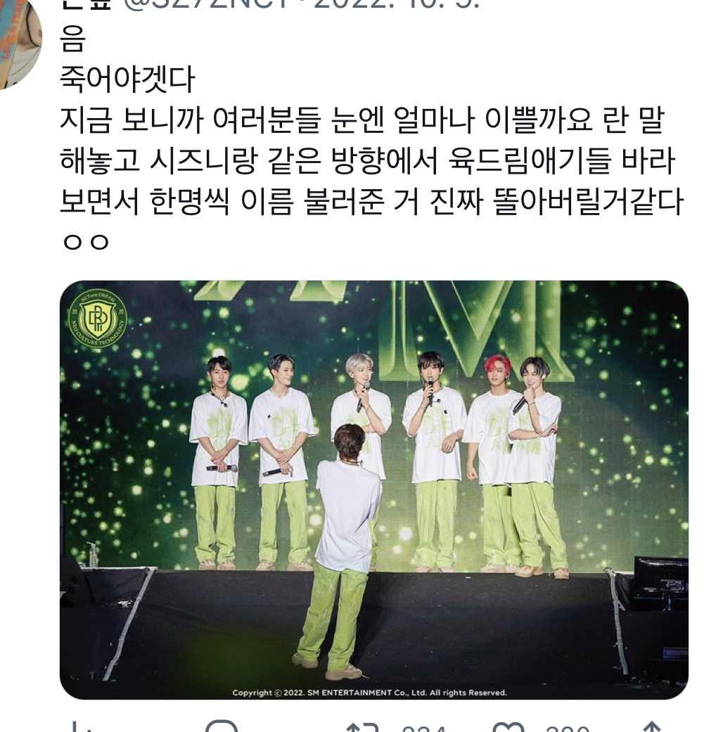 [잡담] 드림쇼때 멤버들도 시즈니도 감동이엇던순간 | 인스티즈