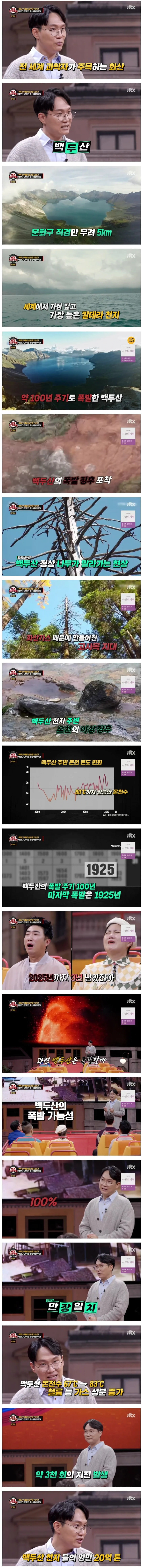 [잡담] 전문가들도 예측하는 백두산 폭발 확률은 100% 100년 주기로 폭발하고 있다.jpg | 인스티즈