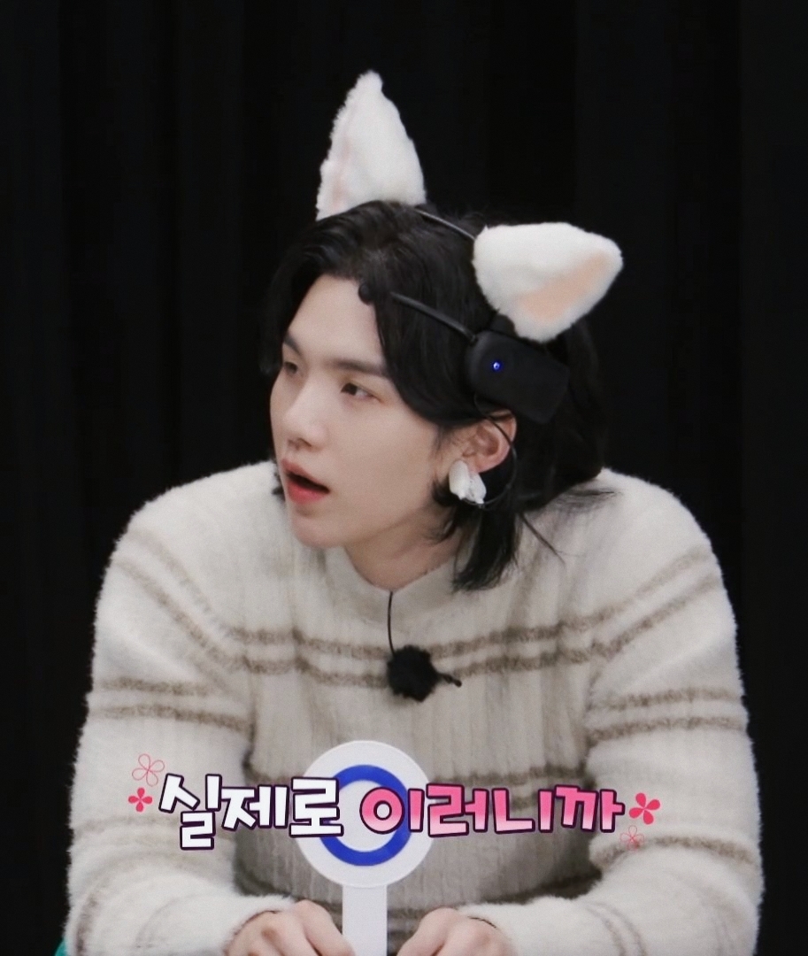 [잡담] 슈가 고양이 귀 진짜 잘어울린다 | 인스티즈
