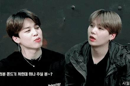 [잡담] 지민은 방탄에서 완전 사랑둥이 순둥이면서 슈가 옆에만 가면 | 인스티즈