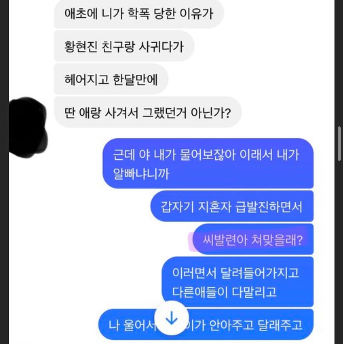 [마플] 스트레이키즈 황현진 학교폭력 가해 욕설 내용 정리글 | 인스티즈