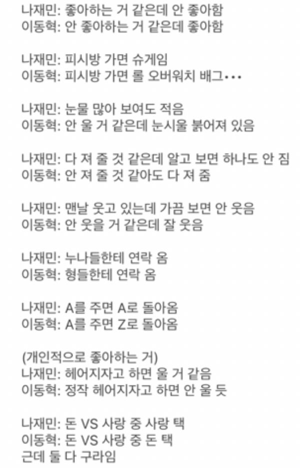 [잡담] 엔드림 나재민과 이동혁 | 인스티즈