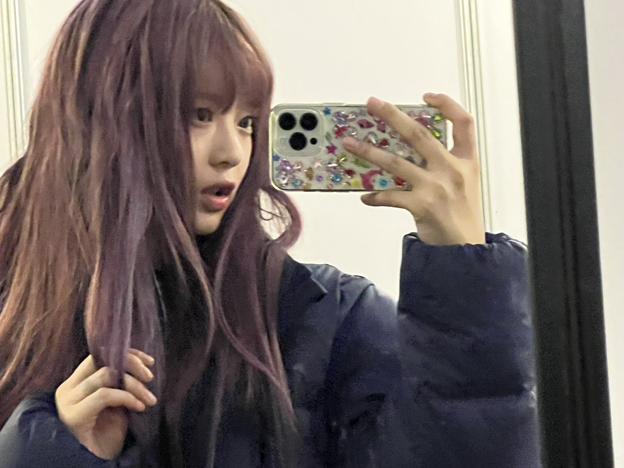 [잡담] 하니 멤트로 포도하니 거울셀카 올려줬다🍇 | 인스티즈