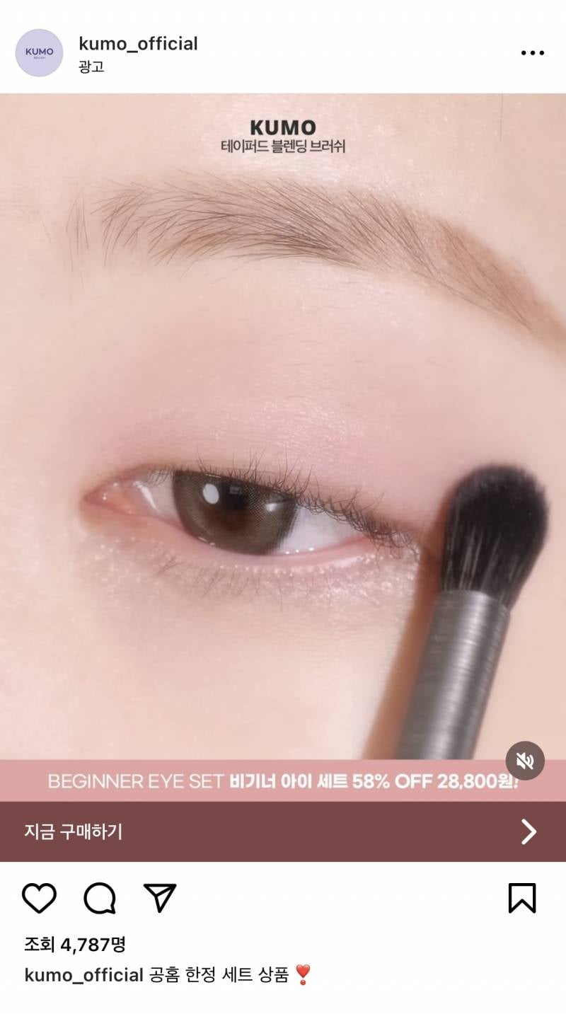 화장품) 💖이 브러쉬 광고에 쓰인 섀도우 대체 뭘까...? | 인스티즈