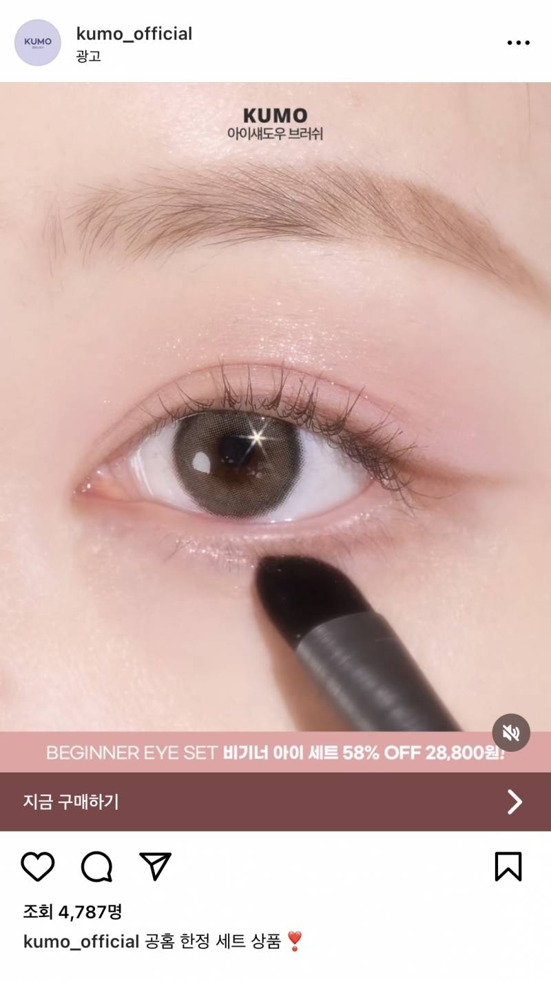화장품) 💖이 브러쉬 광고에 쓰인 섀도우 대체 뭘까...? | 인스티즈