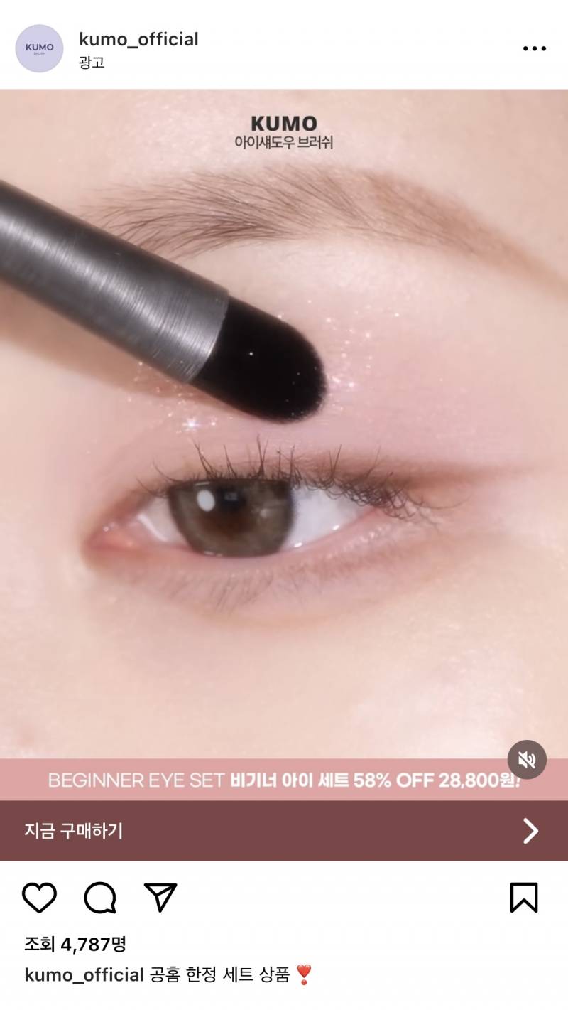 화장품) 💖이 브러쉬 광고에 쓰인 섀도우 대체 뭘까...? | 인스티즈