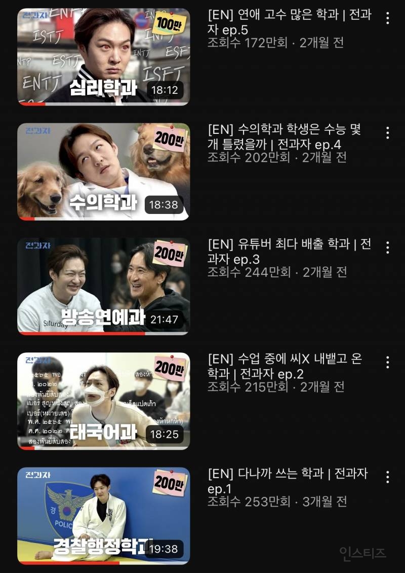 올린 영상들 전부 다 조회수 100만 200만 뱃지 받아 버린 한 남돌의 유튜브 채널 | 인스티즈