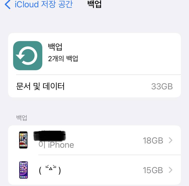 아이폰인데 아이클라우드 백업 이거 지워도 되나..? | 인스티즈