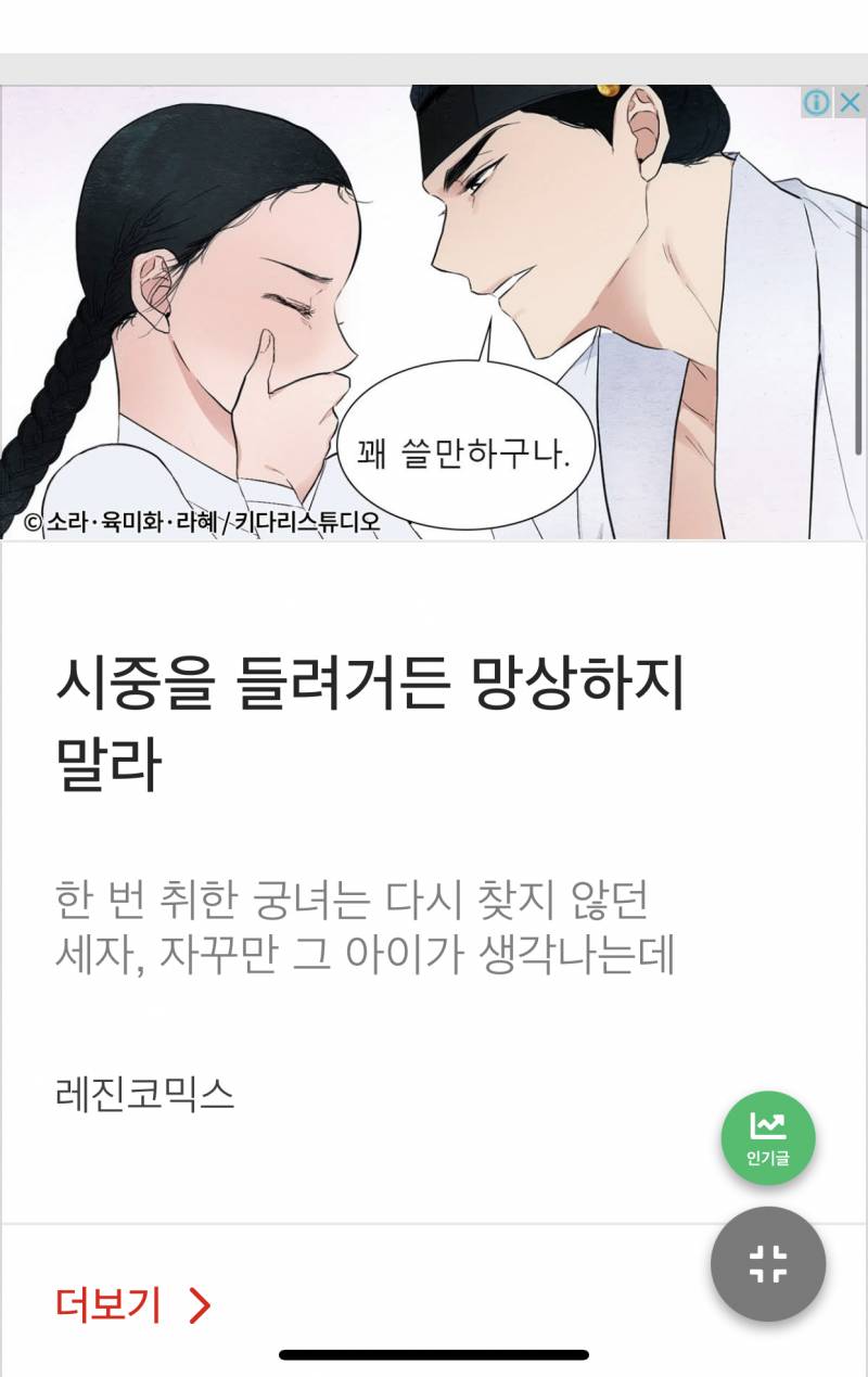인티 광고 나 이런거 뜨는데 이거 모양?.. | 인스티즈