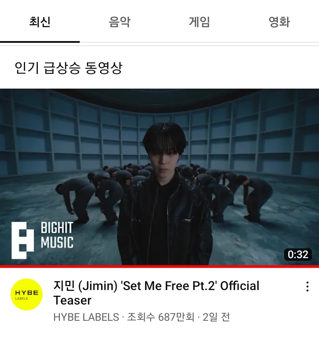 [잡담] 방탄 지민 티저는 ㄹㅇ 컴백 직전까지 인동 1위네 | 인스티즈