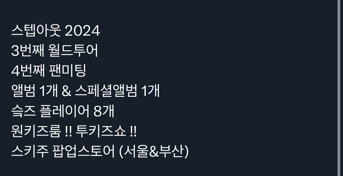 [잡담] 스키즈 2024 플랜 떴다!!!!!!!!! | 인스티즈