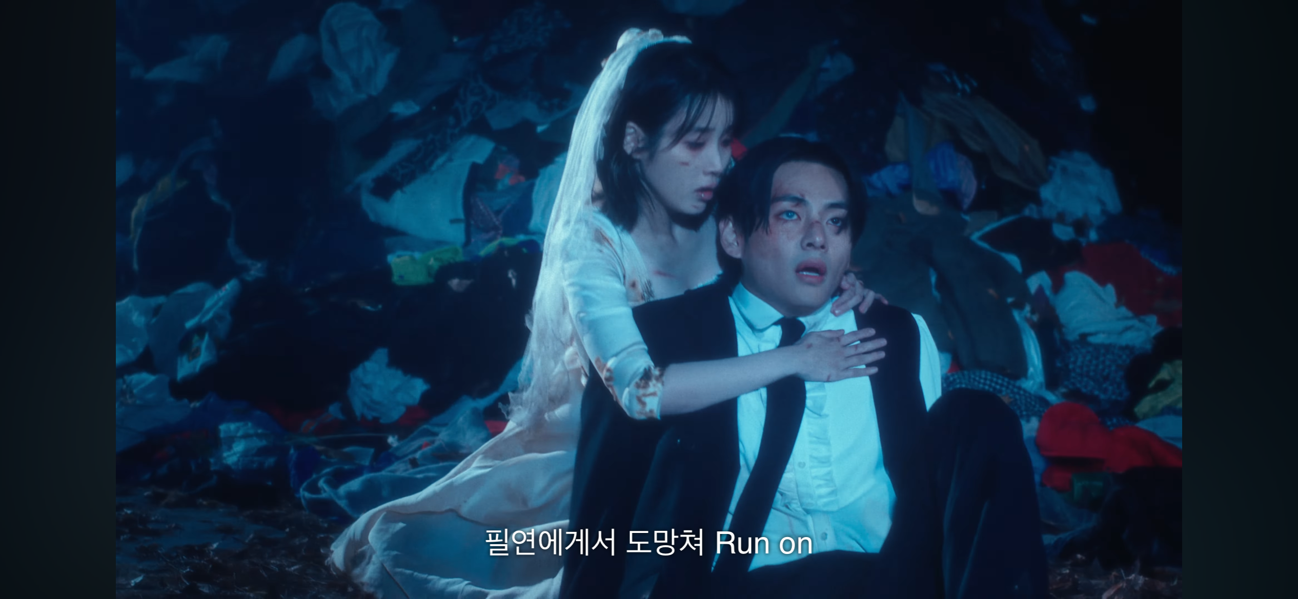 [잡담] 아이유 겁먹고 울다가도 뷔 걱정부터하는것봐 | 인스티즈