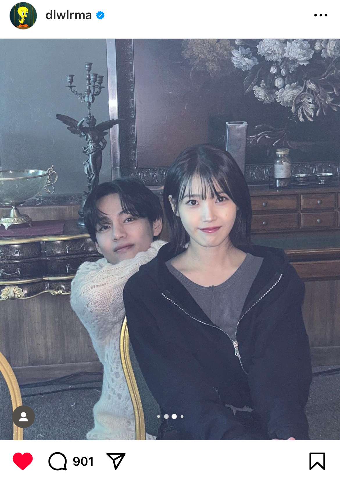 [정보/소식] 아이유 인스타 올라옴 (with. 뷔) | 인스티즈