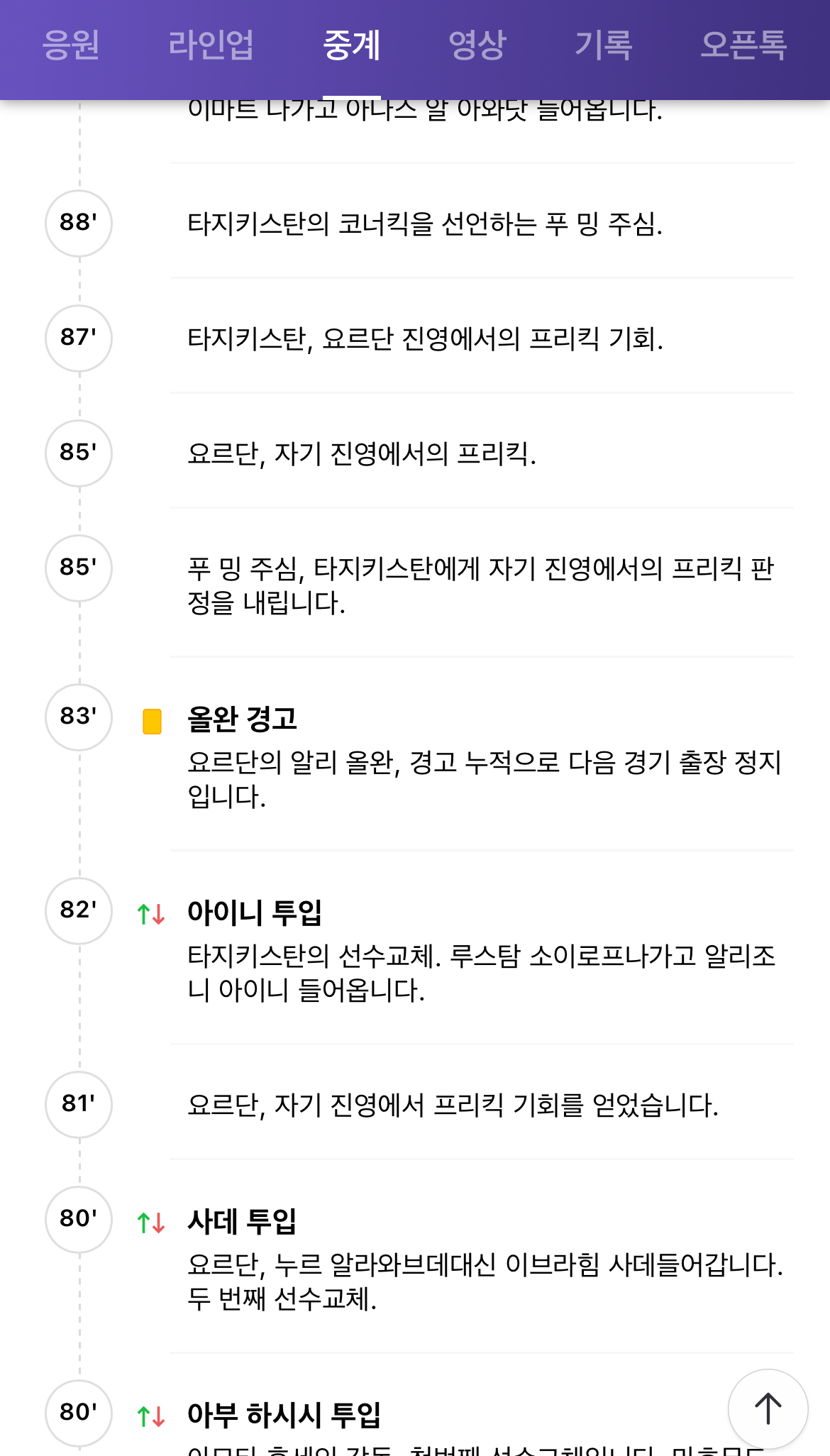 [OnAir] 얘드랴 4강가면 요르단 만나는디 얘네도 주전 2명 4강 못나옴 | 인스티즈