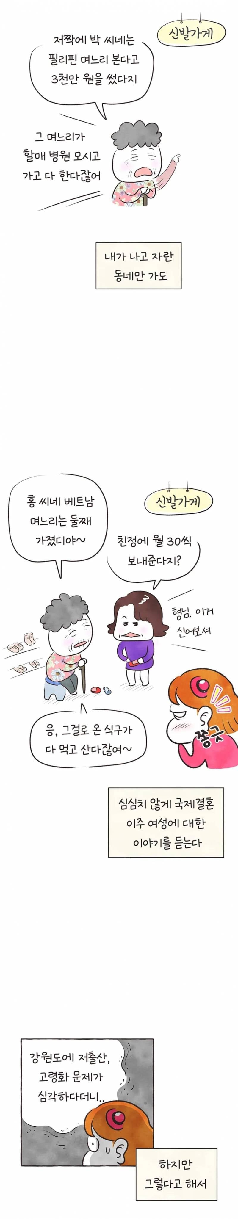 현재 국제결혼의 현실을 그렸다고 말나오는 웹툰.JPG | 인스티즈