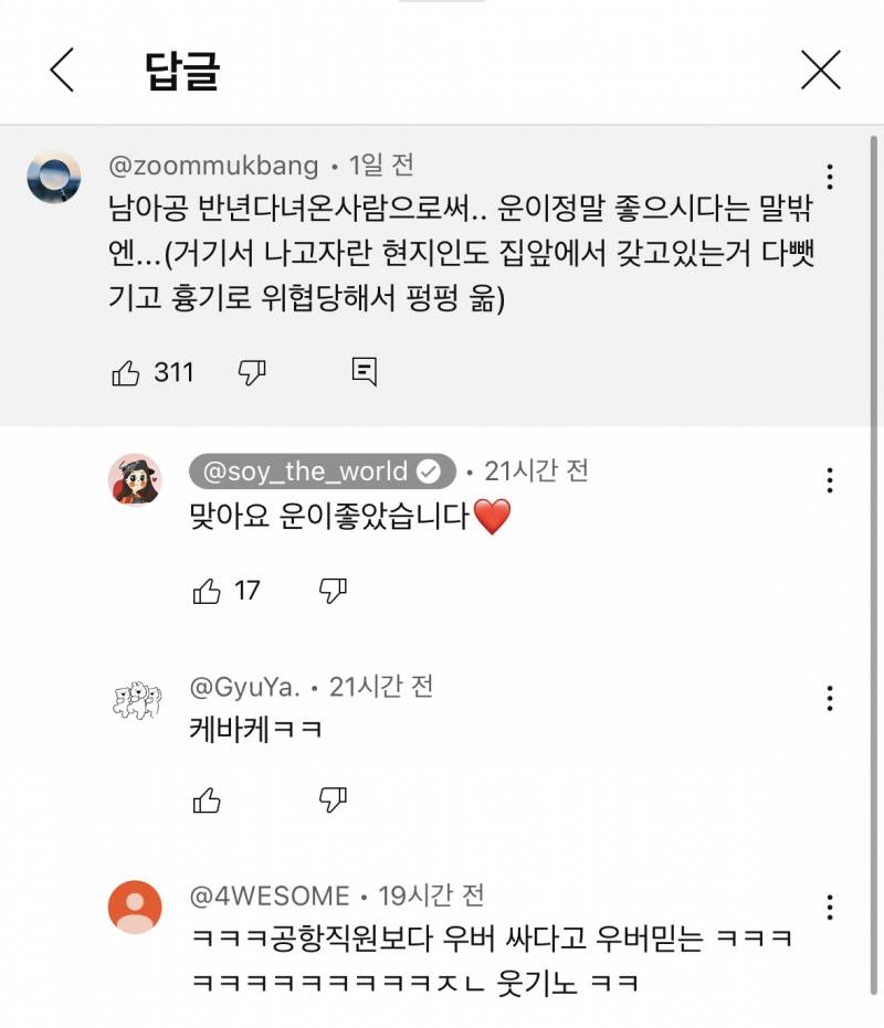 남아공 현지인도 조심하라는데 무시하는 유튜버.jpg | 인스티즈
