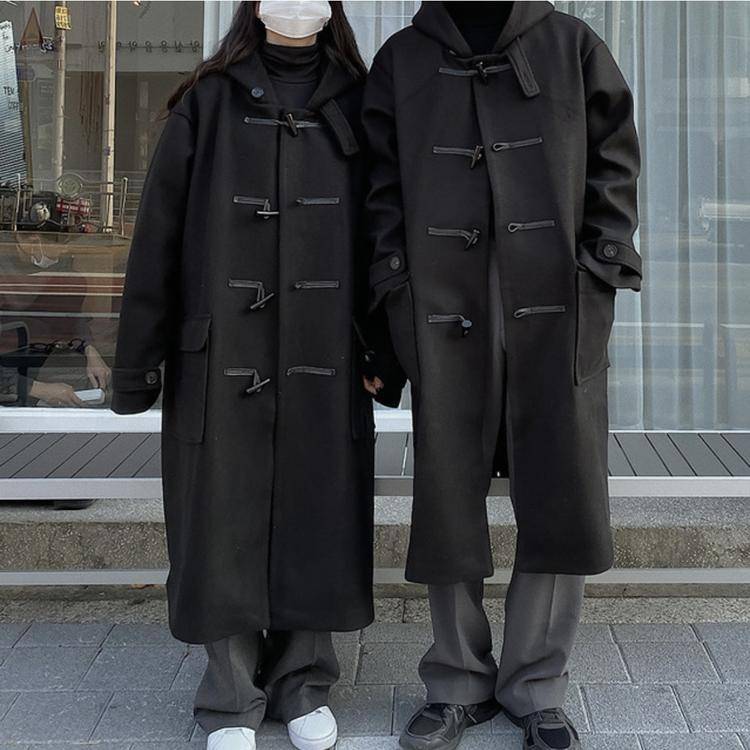 남녀공용 떡볶이코트 / 더플코트 블랙 | 인스티즈