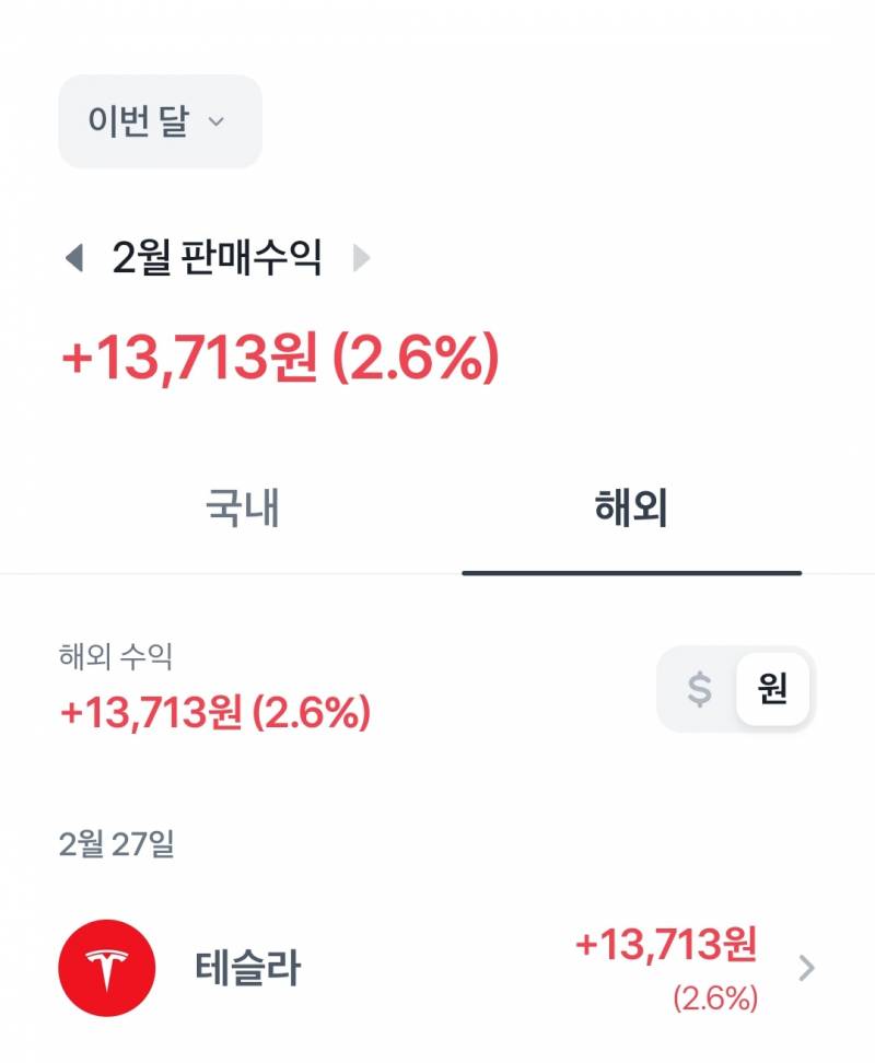 [해외주식] 주린이 치킨 반마리값 벌었당 | 인스티즈