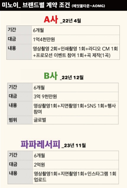 [마플] 미노이가 광고비를 이렇게 받을 정도로 유명해? | 인스티즈