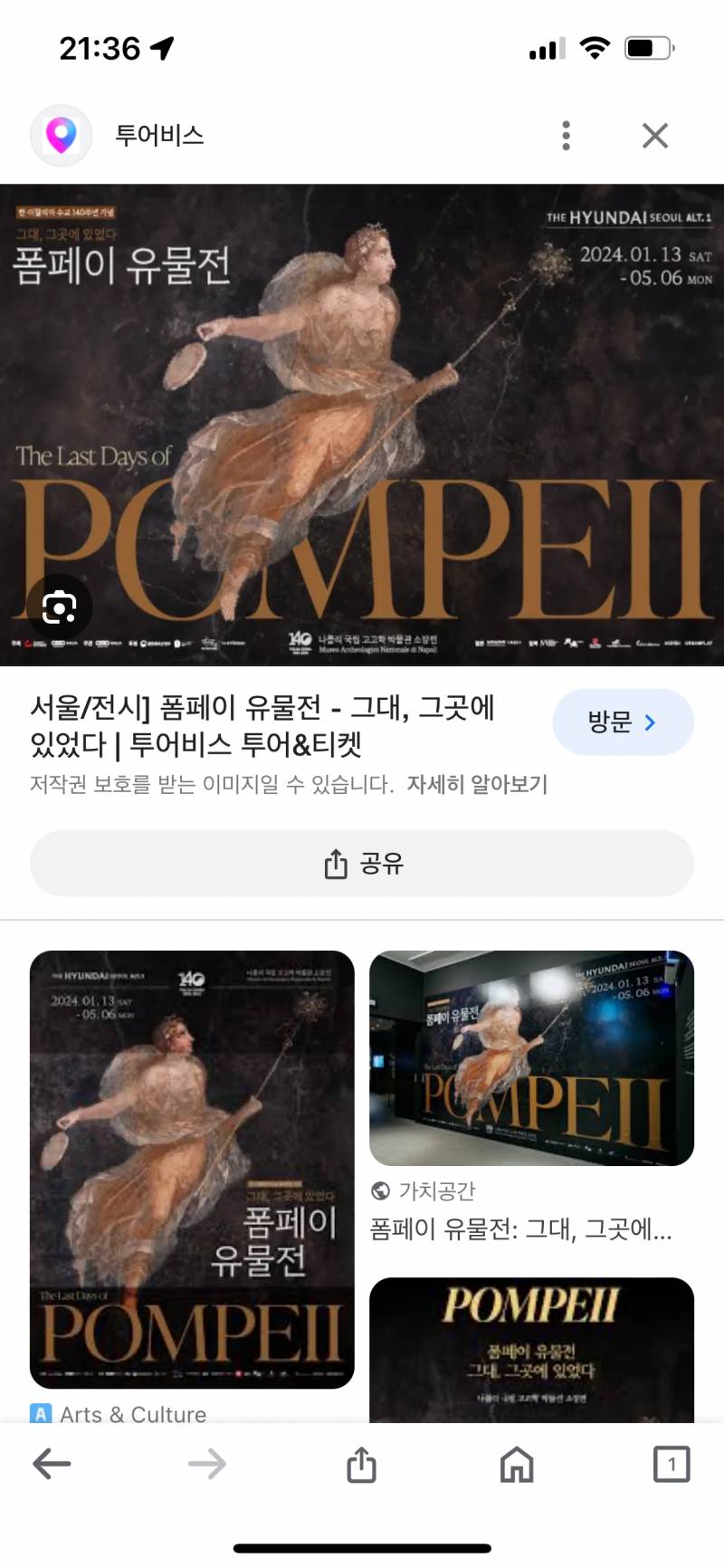 폼페이 유물전 얼리버드 원가양도 ~3/10 | 인스티즈