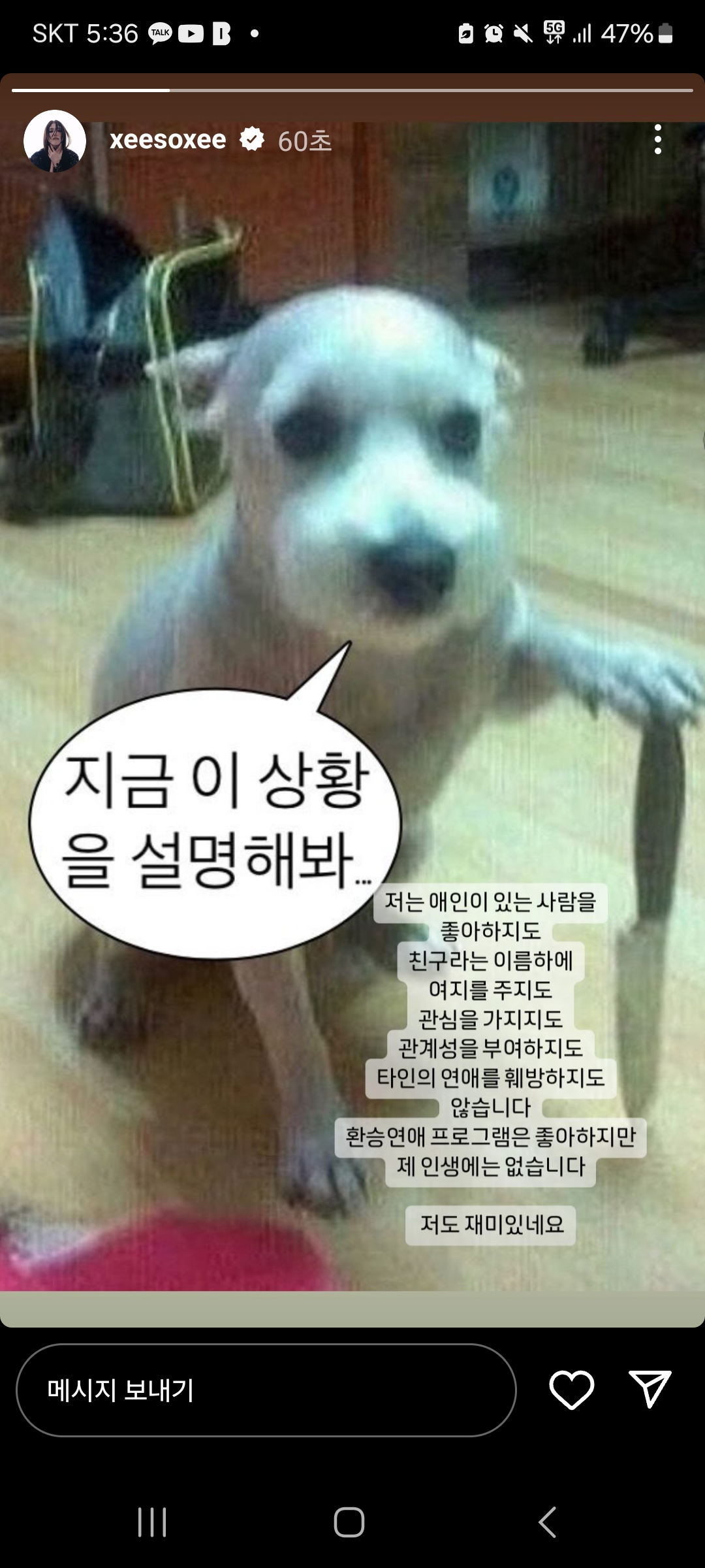 [잡담] 한소희 인스타 스토리 | 인스티즈