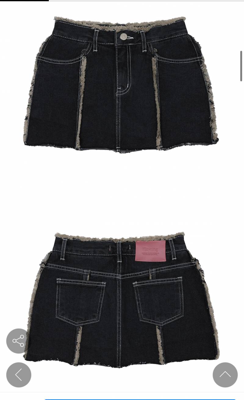 키시밍 데님치마 denim line play skirt black) m사이즈 | 인스티즈