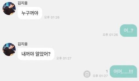 [잡담] 김지웅 버블 말투 정리 | 인스티즈