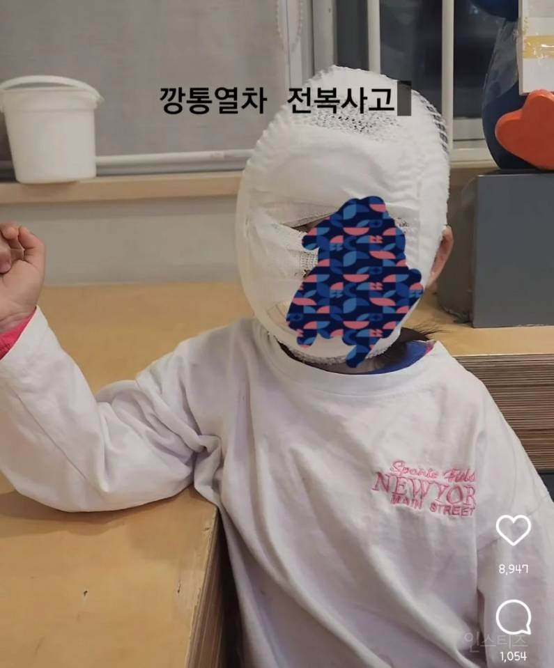 인스타에서 난리난 깡통 열차 전복 사고 (피/상처주의) | 인스티즈