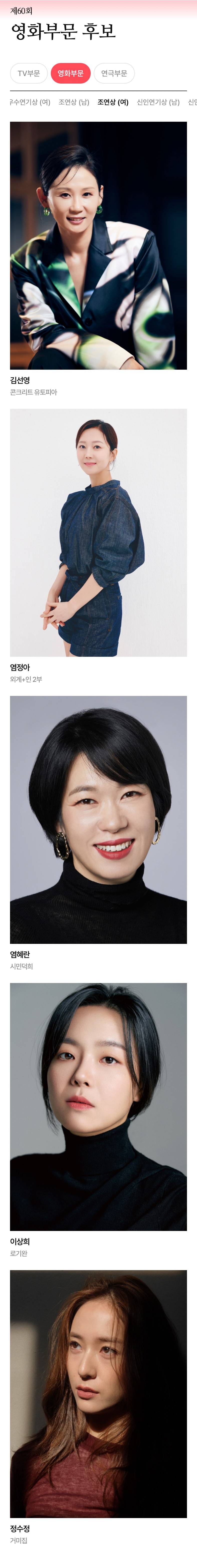 현재 후보공개만으로 난리 난 백상예술대상.JPG (초스압) | 인스티즈