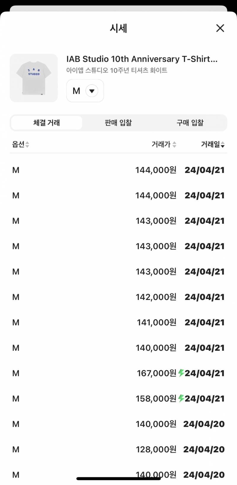 아이앱 10주년 화이트 반팔 M | 인스티즈