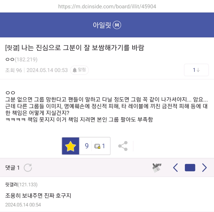 [마플] 아일릿 찐팬들이 모인 아일릿 마이너갤러리 근황 | 인스티즈