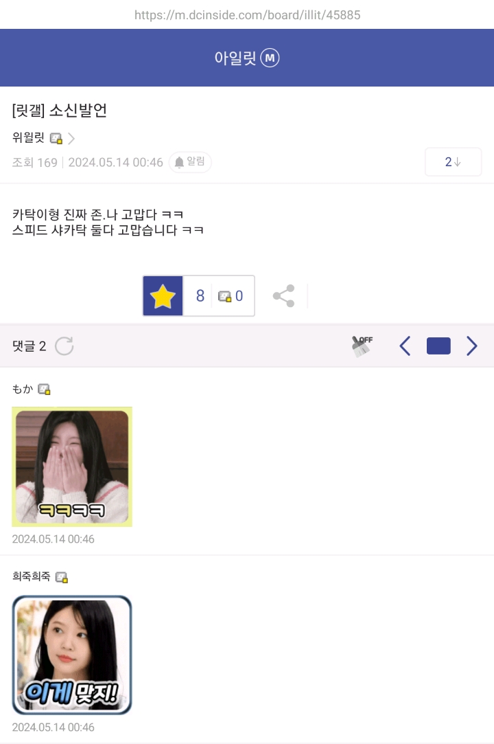 [마플] 아일릿 찐팬들이 모인 아일릿 마이너갤러리 근황 | 인스티즈