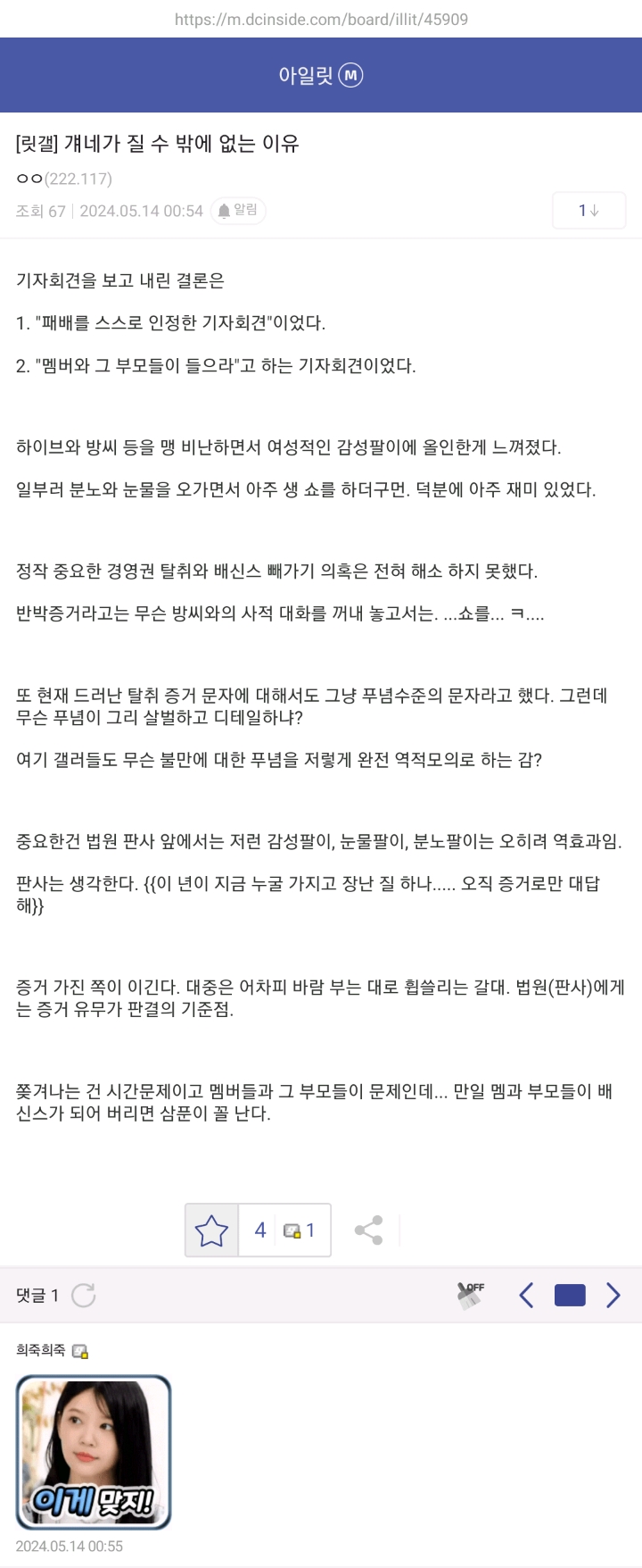 [마플] 아일릿 찐팬들이 모인 아일릿 마이너갤러리 근황 | 인스티즈