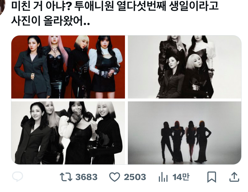 [정보/소식] 투애니원이 현재 실트인 이유 | 인스티즈
