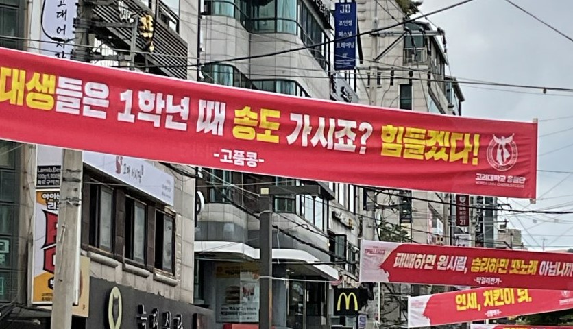 [잡담] 고려대 현수막 이거 맞음..? | 인스티즈