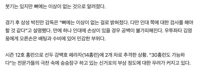 [잡담] 영웅이 인대 쪽 확인 필요... | 인스티즈