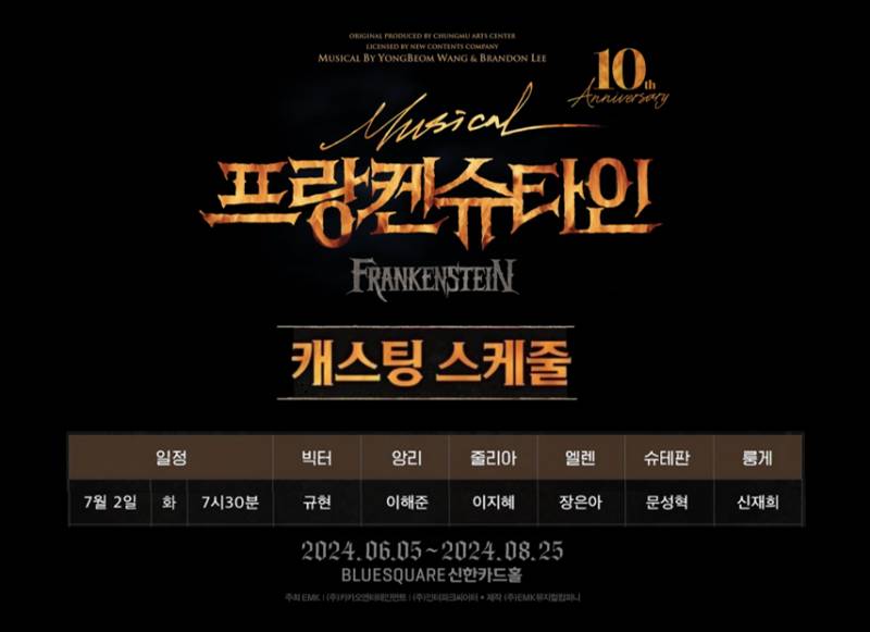 2일(화), 🐧규현 뮤지컬 프랑켄슈타인 공연💫 | 인스티즈