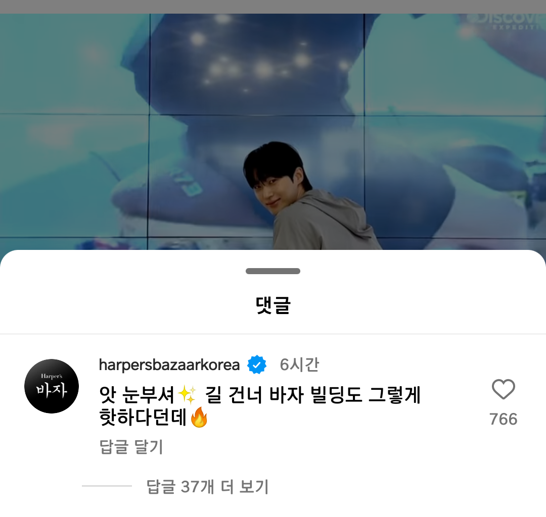 [잡담] 변우석 인스타 바자 댓글 이제 봤는데 틈새공략 뭐야 ㅋㅋㅋ | 인스티즈