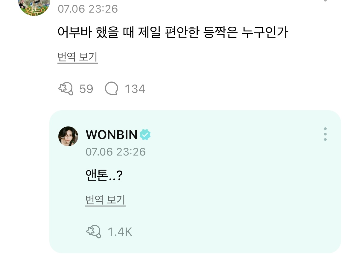 [잡담] 원빈이 어부바 할 때 제일 편안한 등짝 👉🏻 앤톤 | 인스티즈
