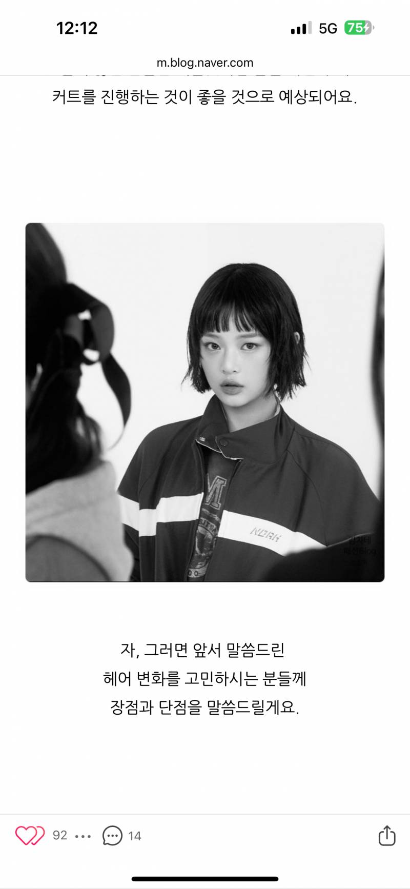[잡담] 뚱뚱한데 요런 단발하면 | 인스티즈