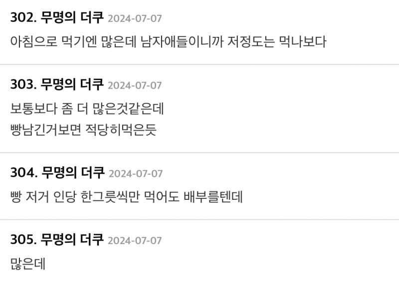 성인3명 미자3명 투어스의 아침 식사량.JPG | 인스티즈