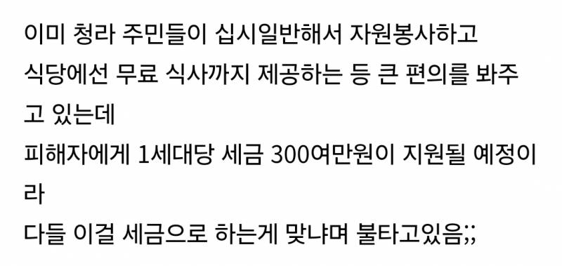 청라 전기차 화재 피해자 지원금이 세금으로 나갈 예정이라 맘카페에서 반발중.jpg | 인스티즈