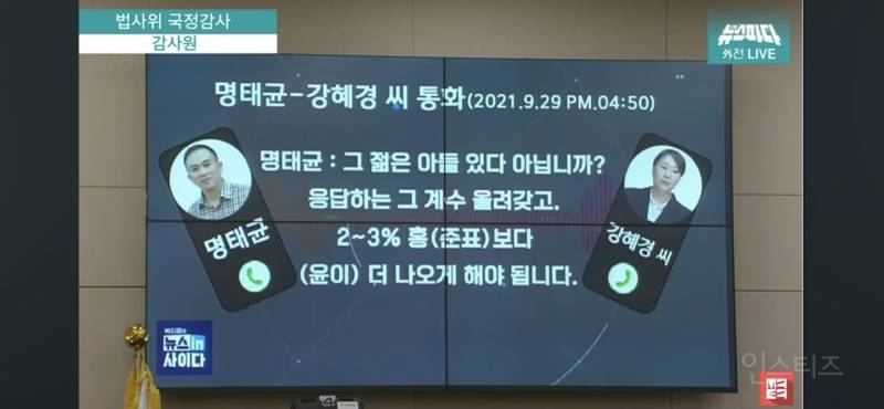 🚨윤석열 대선경선 여론조사 조작 녹취 터짐(feat. 명태균) | 인스티즈