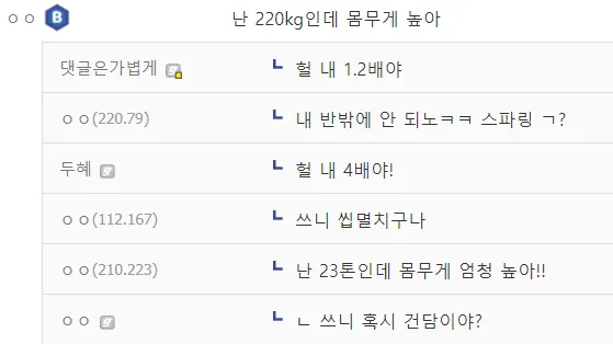 나 120kg인데 자존감 개높아! | 인스티즈