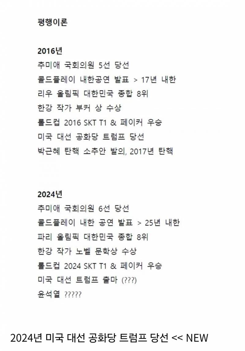 우리가 이제 믿을 수 있는 건 평행이론 뿐.... | 인스티즈