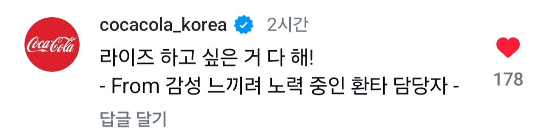 [잡담] 라이즈 공계에 댓글 단 환타담당자 | 인스티즈