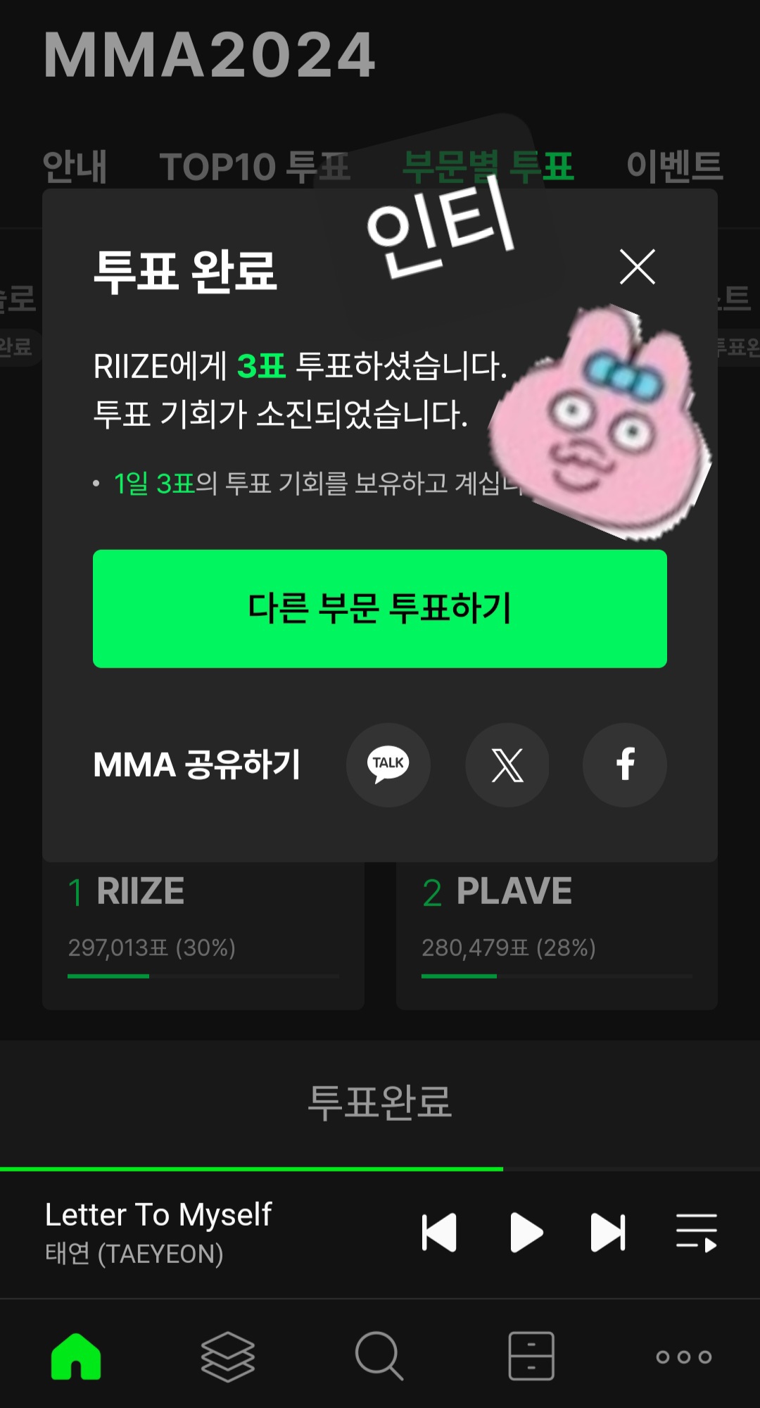 [잡담] 라이즈 베스트 남자 그룹 투표했어요🍈 | 인스티즈