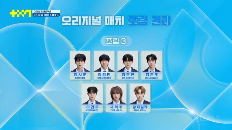 JTBC 남돌 서바이벌 <프로젝트 7> 2차 합탈식 순위 | 인스티즈
