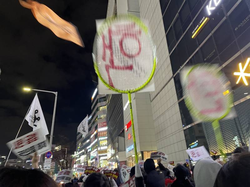 [잡담] 나라가 뒤집어져서 개빡쳐서 뛰쳐나온 와중에 깃발들 진짜 웃기네 | 인스티즈